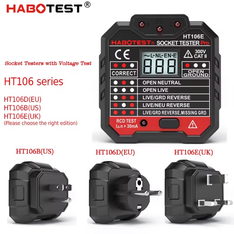HT106 Digital Socket Tester Pr - Power Tools Uk Review recension och pris