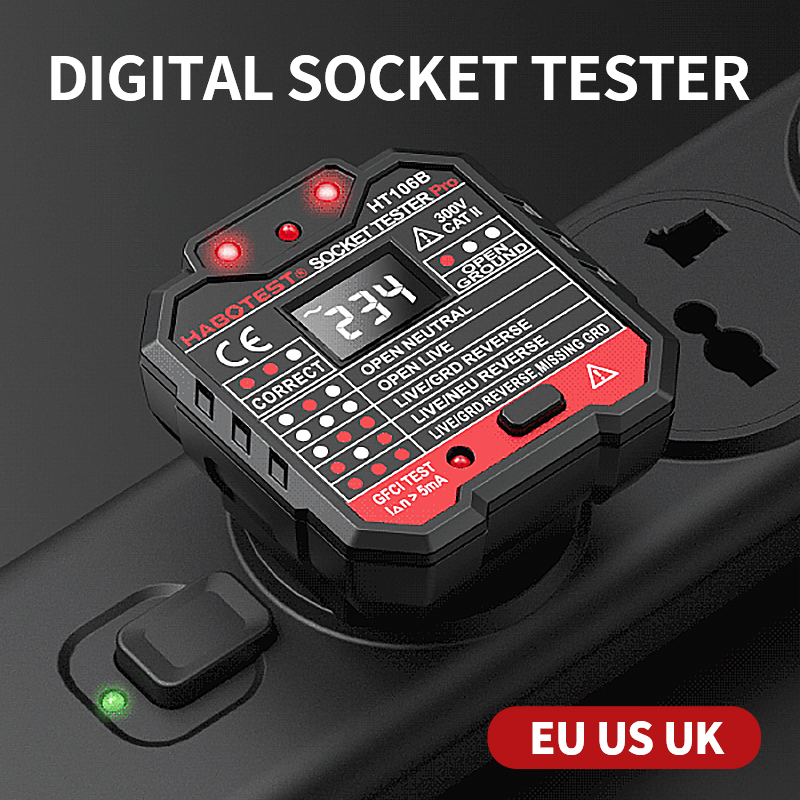 HT106 Digital Socket Tester Pr - Power Tools Uk Review recension och pris