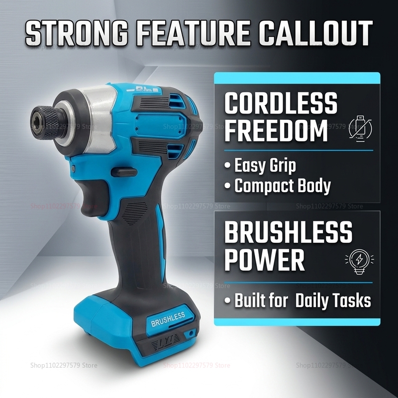 Cordless Brushless Impact Powe - Power Tools Construction recension och pris
