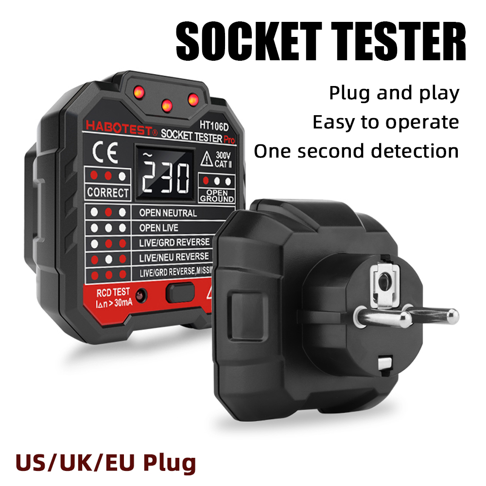 Outlet Tester Voltage Detector - Power Tools Uk Review recension och pris
