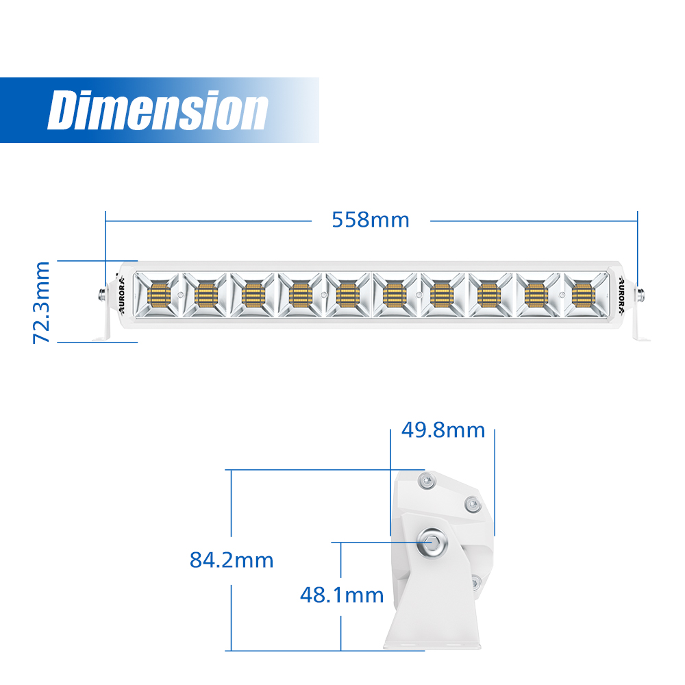 Dual Color Led Light Bar 4PCS  - Power Tools Yellow Color recension och pris