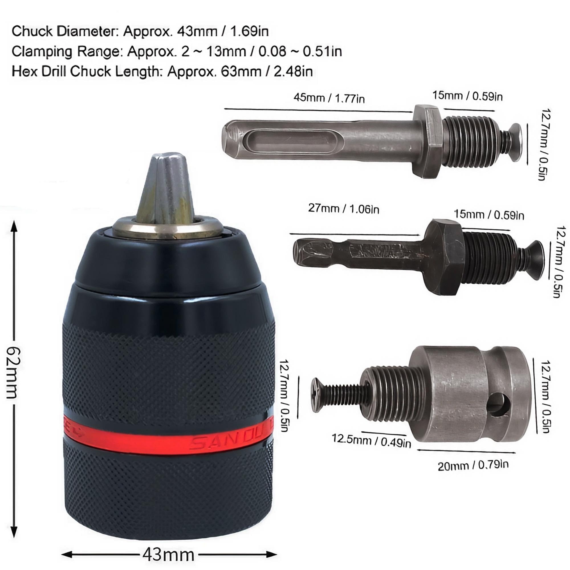 Keyless Drill Chuck Heavy Duty - Power Tools Construction recension och pris