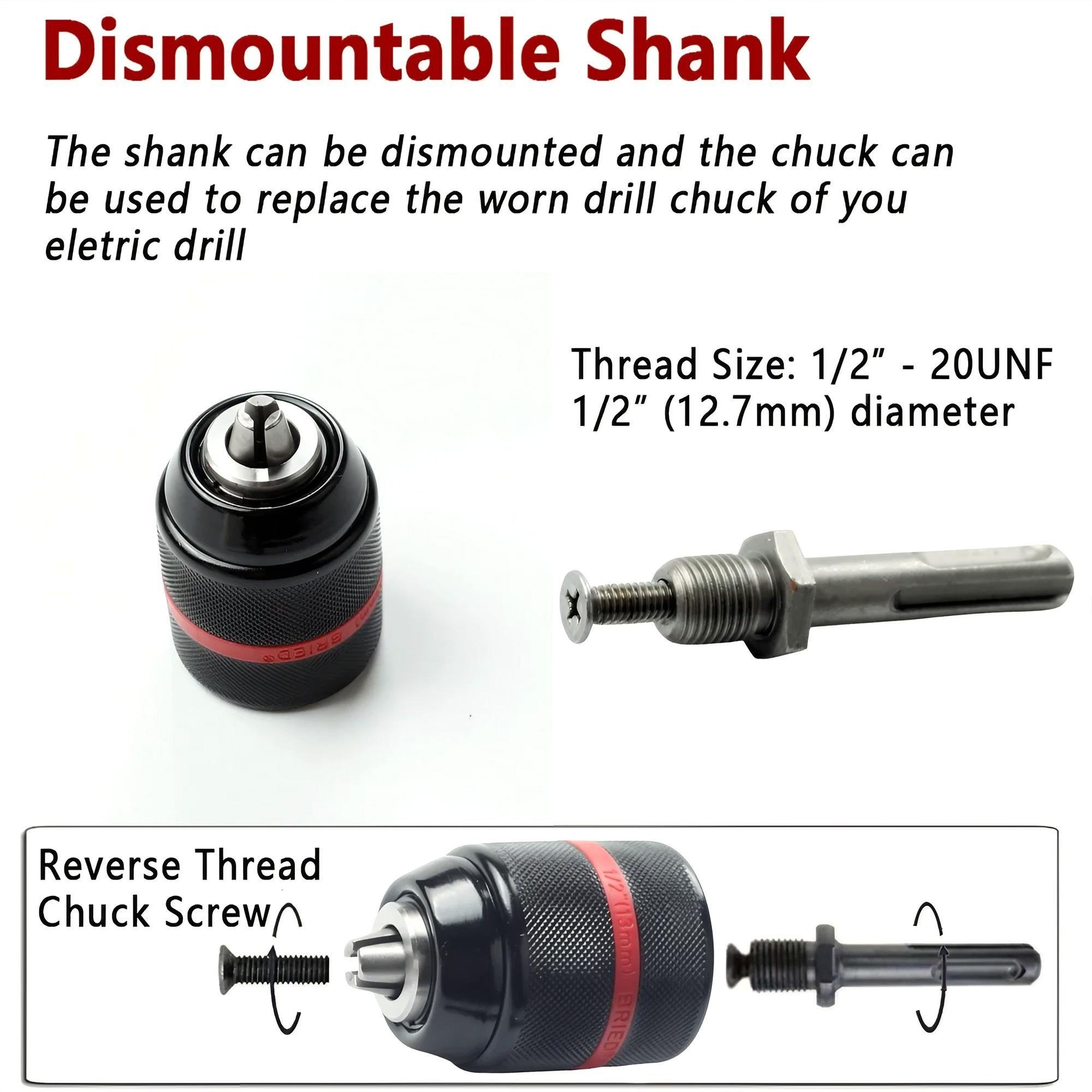 Keyless Drill Chuck Heavy Duty - Power Tools Construction recension och pris