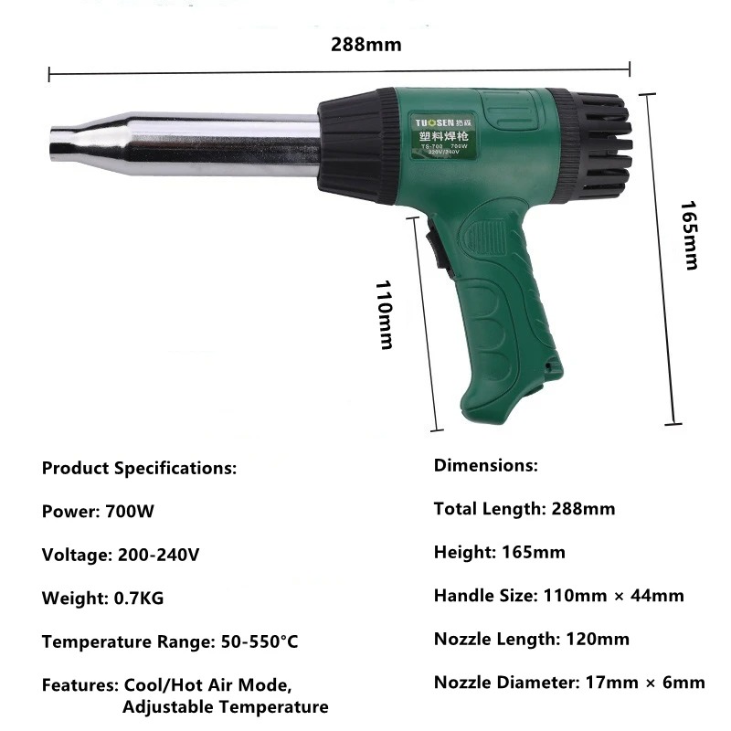 High-Temperature Heat Gun, Adj - Heat Gun Variable recension och pris
