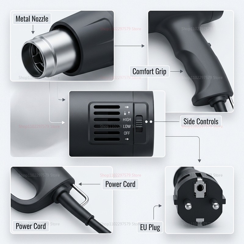 2026New Hot Air Gun 2500W Vari - Heat Gun Variable recension och pris