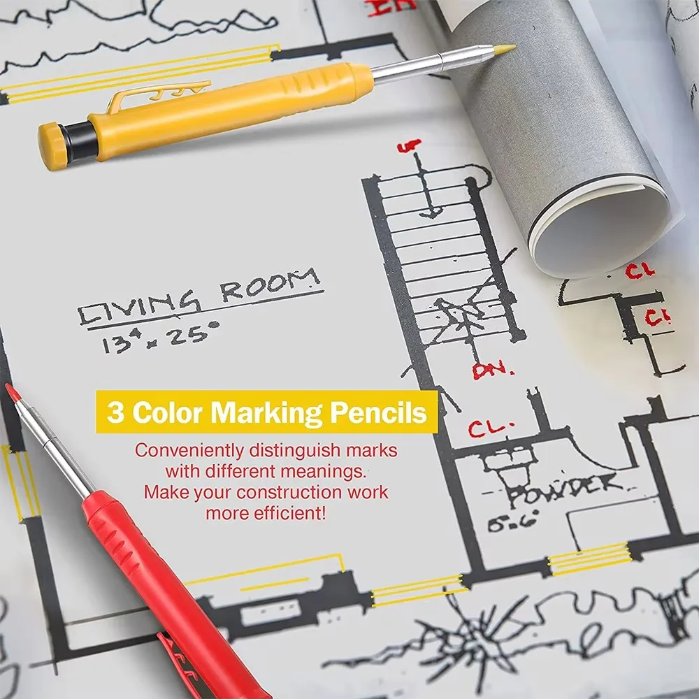 Solid Carpenter Pencil Set Woo - Power Tools Construction recension och pris