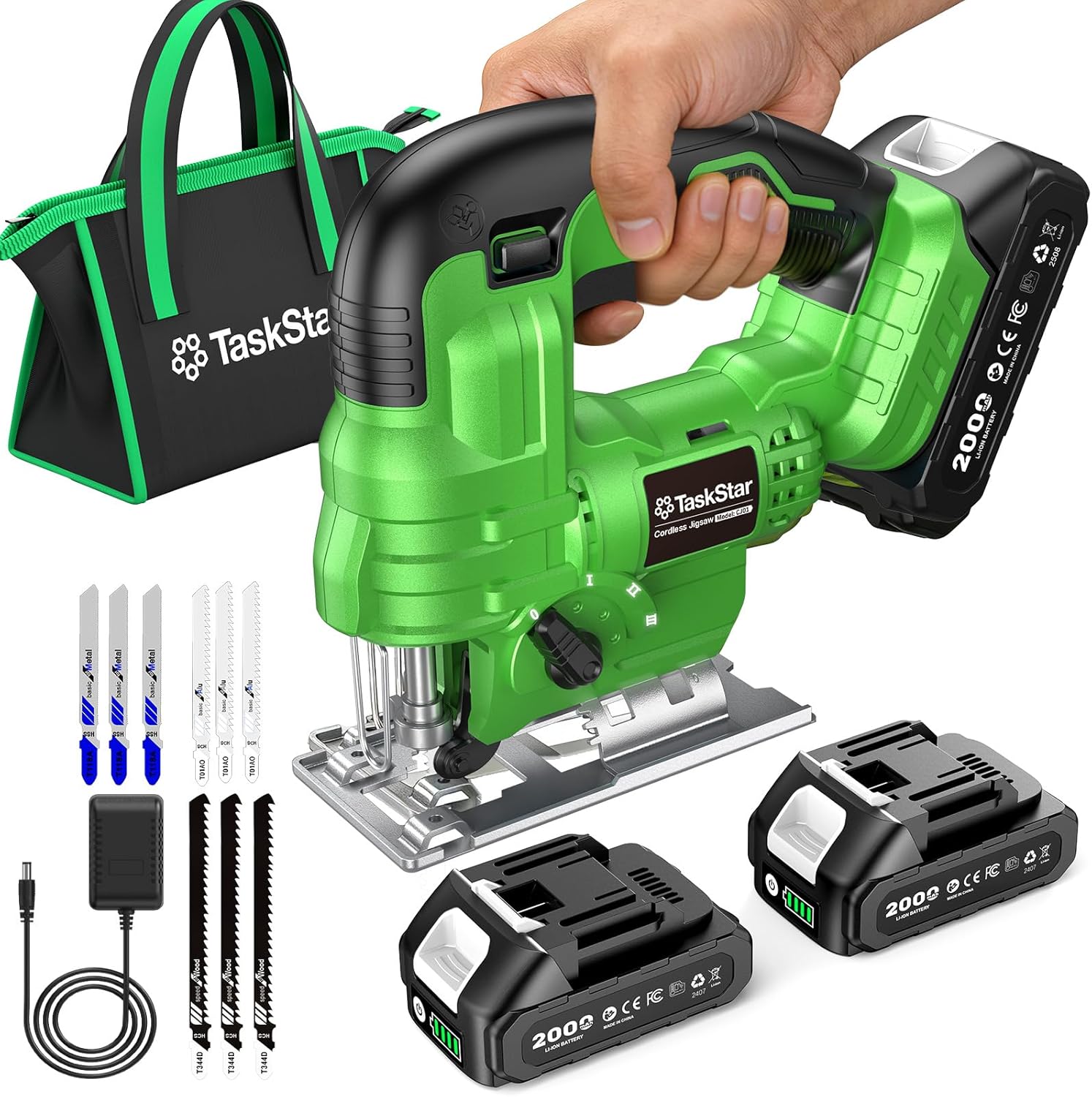 Taskstar Cordless Jig Saw Tool - Jigsaw Orbital Blade recension och pris