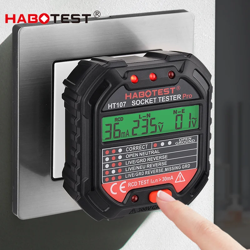 HT107 Pro Digital Socket Teste - Power Tools Uk Review recension och pris