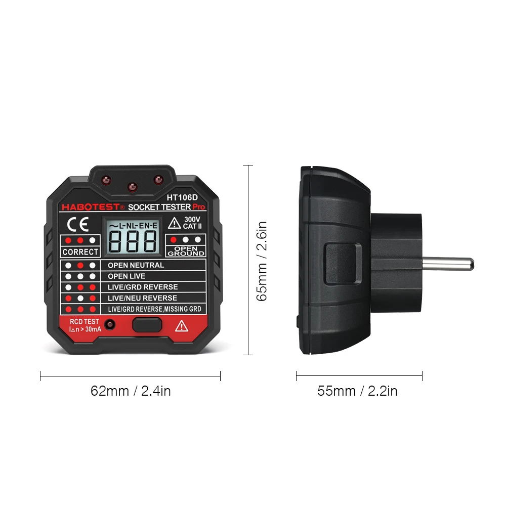 HT107 Pro Digital Socket Teste - Power Tools Uk Review recension och pris