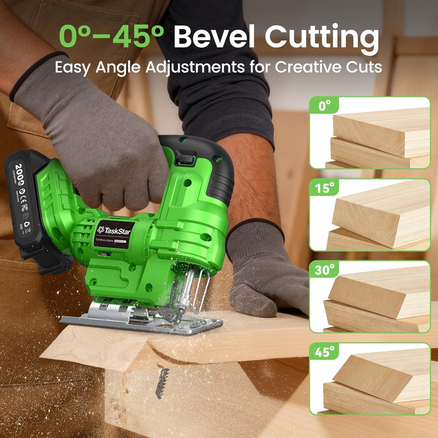 Taskstar Jig Saw Tool & Angle  - Jigsaw Orbital Blade recension och pris